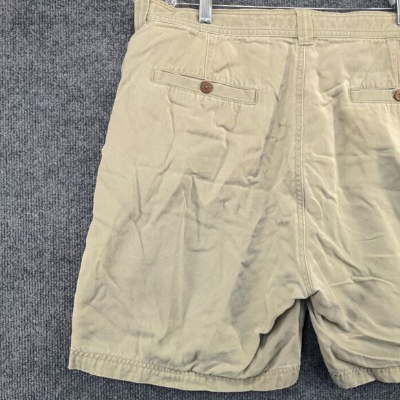Tommy Bahama Mens Chino Shorts Tan Size 40 Slash Pockets Tencel - Picture 8 of 12